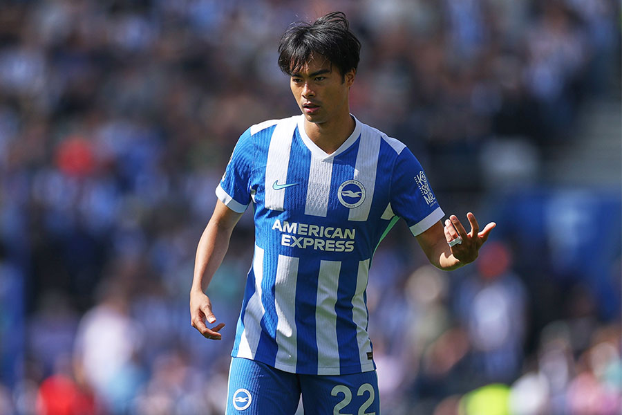 三笘薫がボーンマス戦で今シーズン初ゴール！【写真：AP/アフロ】