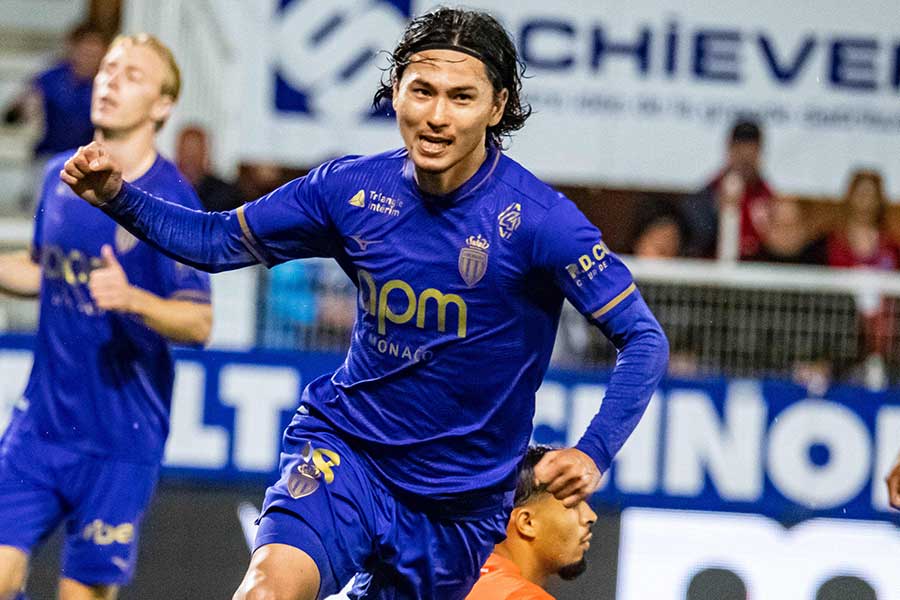 モナコの南野拓実【写真:PsnewZ/アフロ】