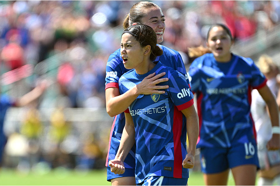 ノースカロライナ・カレッジの松窪真心【写真：Imagn/ロイター/アフロ】