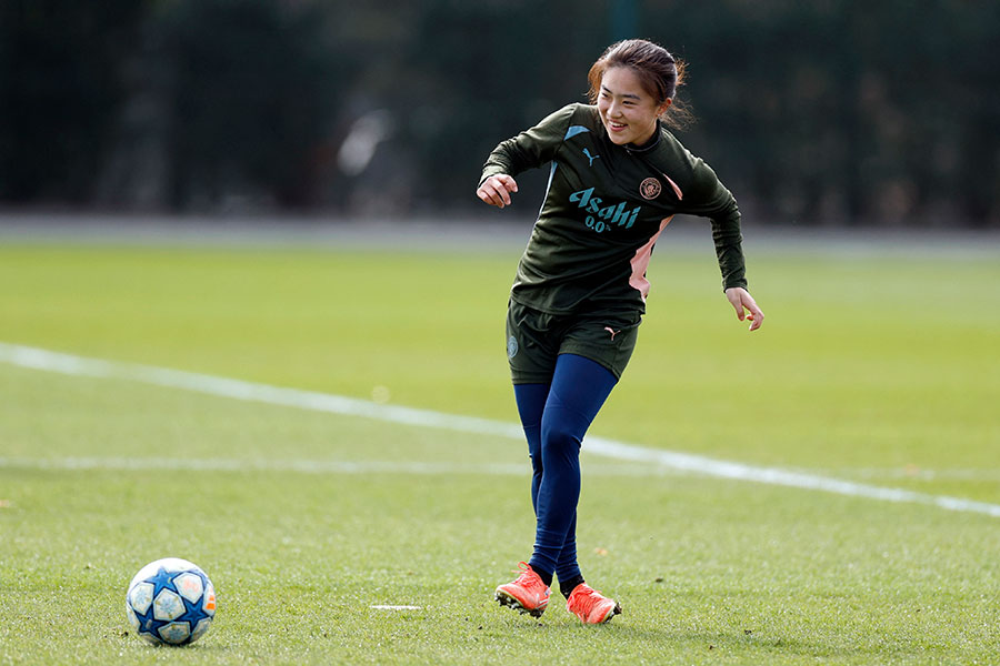 大山愛笑が移籍後初ゴール【写真：ロイター/アフロ】