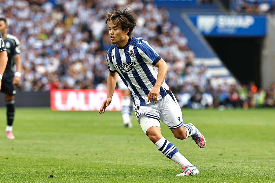 レアル戦に途中出場した久保建英【写真：ムツ・カワモリ/アフロ】