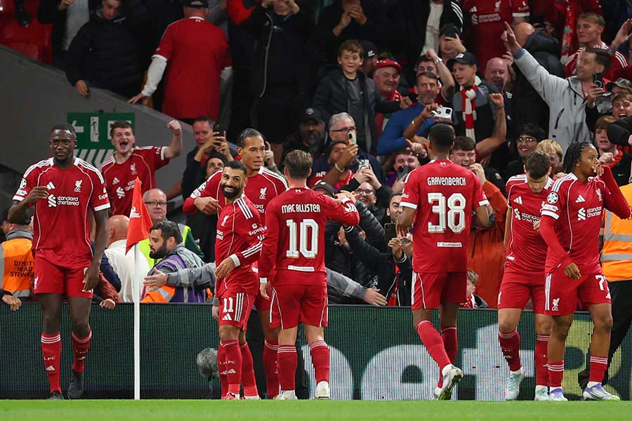 開幕から劇的勝利が続くリバプール【写真：ロイター】