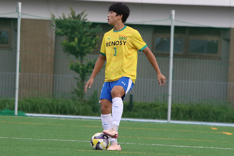 帝京の谷津勇月【写真：FOOTBALL ZONE編集部】