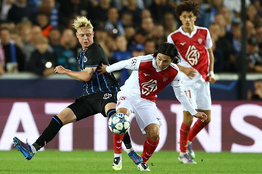 モナコは敵地で1-4の完敗に【写真：ロイター】