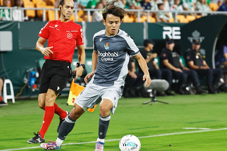 ソシエダの久保建英【写真:ムツ・カワモリ/アフロ】