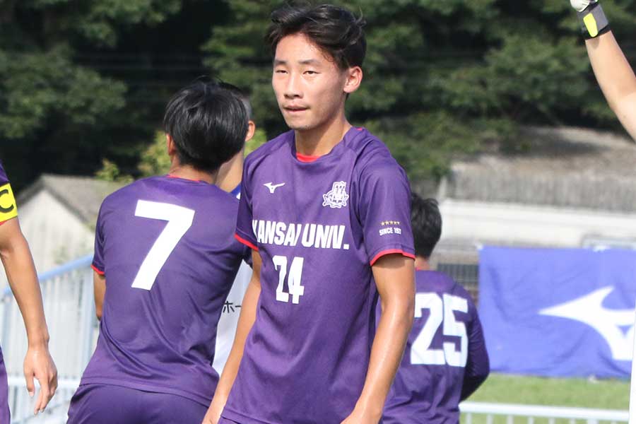 関西大学の黒沢偲道【写真:安藤隆人】