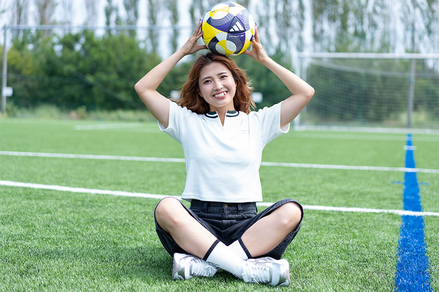 アルビレックス新潟レディースでプレーする滝川結女【写真：増田美咲】