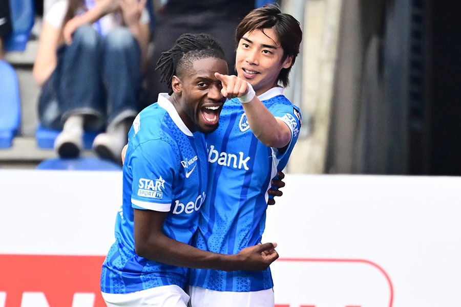 伊東純也がユニオン戦でゴールを決めた【写真：PsnewZ/アフロ】