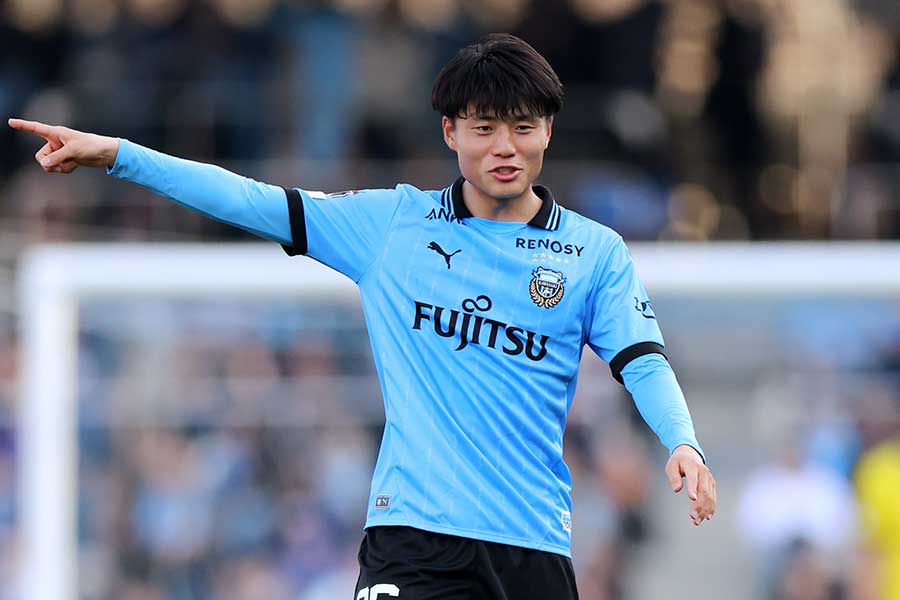 仙台でプレーする山内日向汰(写真は川崎フロンターレ所属時）【写真：西村尚己/アフロスポーツ】