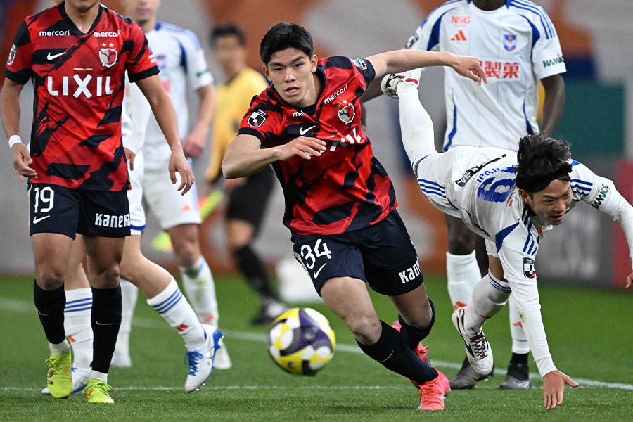 名古屋戦でゴールを決めた徳田誉【写真:徳原隆元】