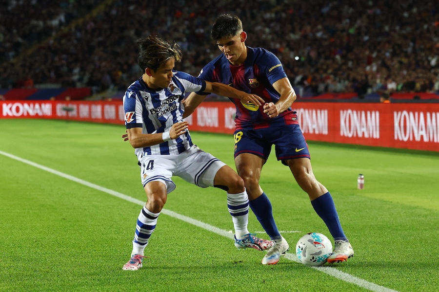 バルサ戦で途中出場した久保建英【写真：ロイター】