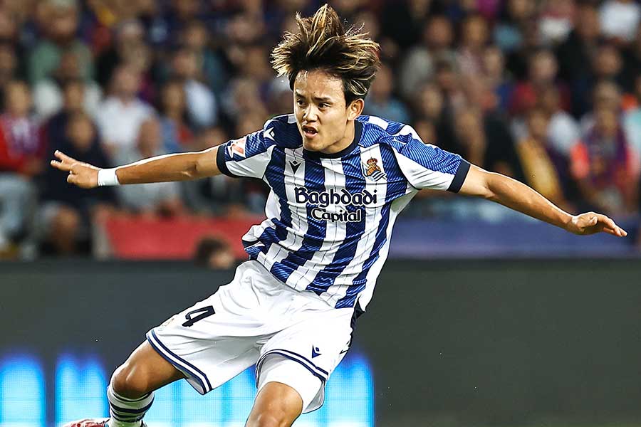 ソシエダの久保建英【写真：ムツ・カワモリ/アフロ】