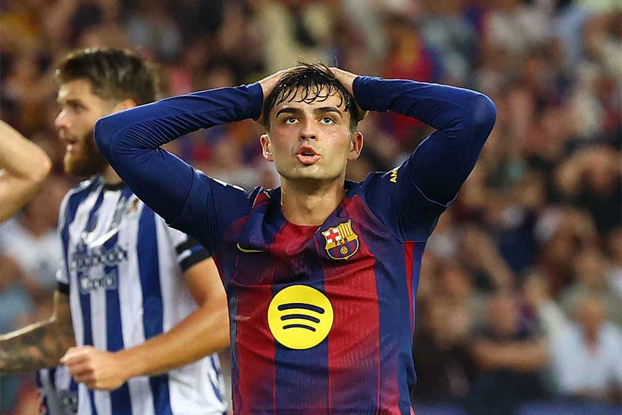 バルセロナのペドリ【写真：ロイター】