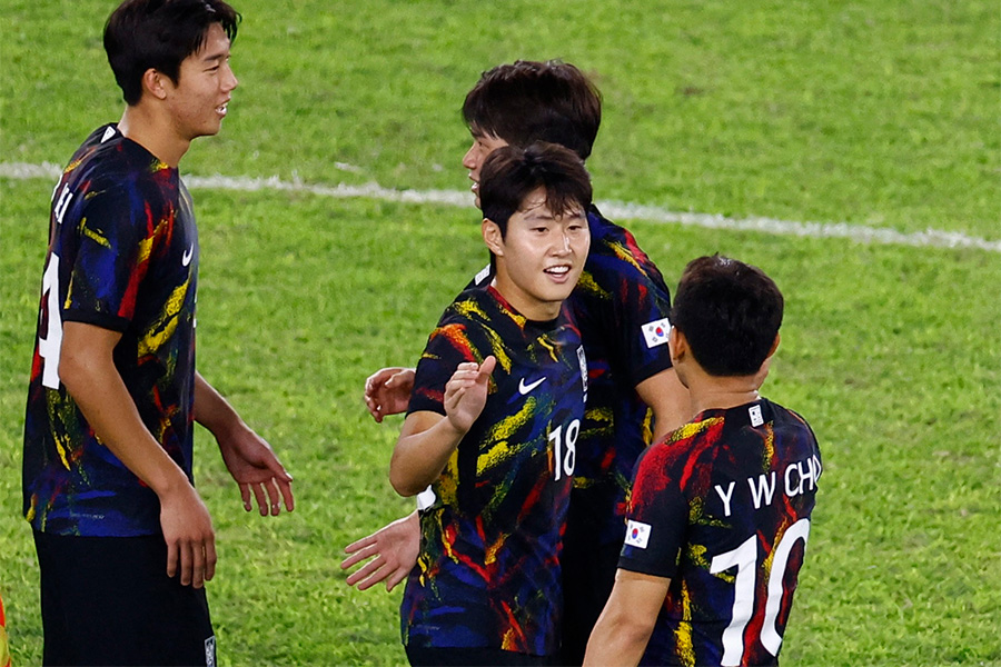 U-24韓国代表が中国相手に2‐0で勝利【写真：ロイター】