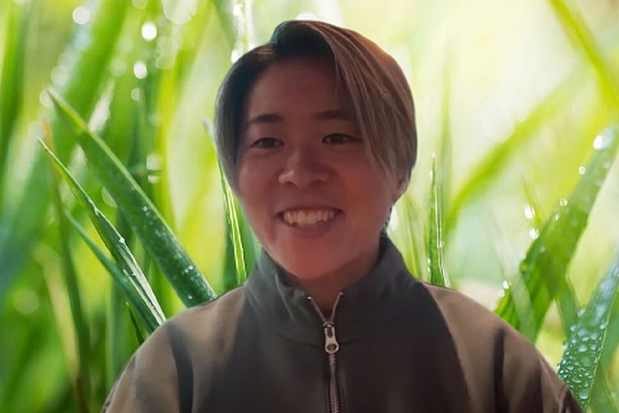 オンライン取材に応じた籾木結花【画像はスクリーンショット】