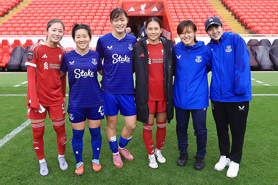 エバートンに所属する4人の選手がSNS運営を始めた【写真：アフロ】