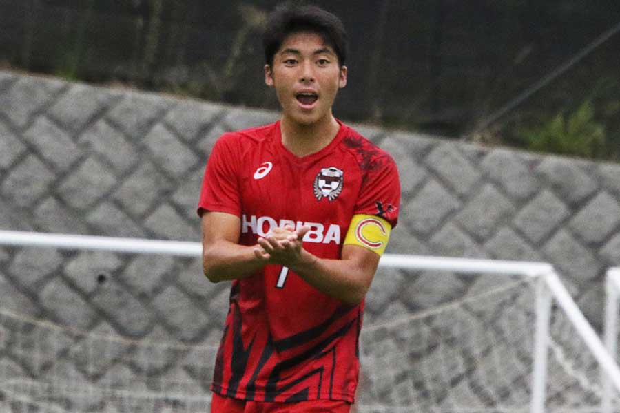 東山の林亮大朗【写真：FOOTBALL ZONE編集部】