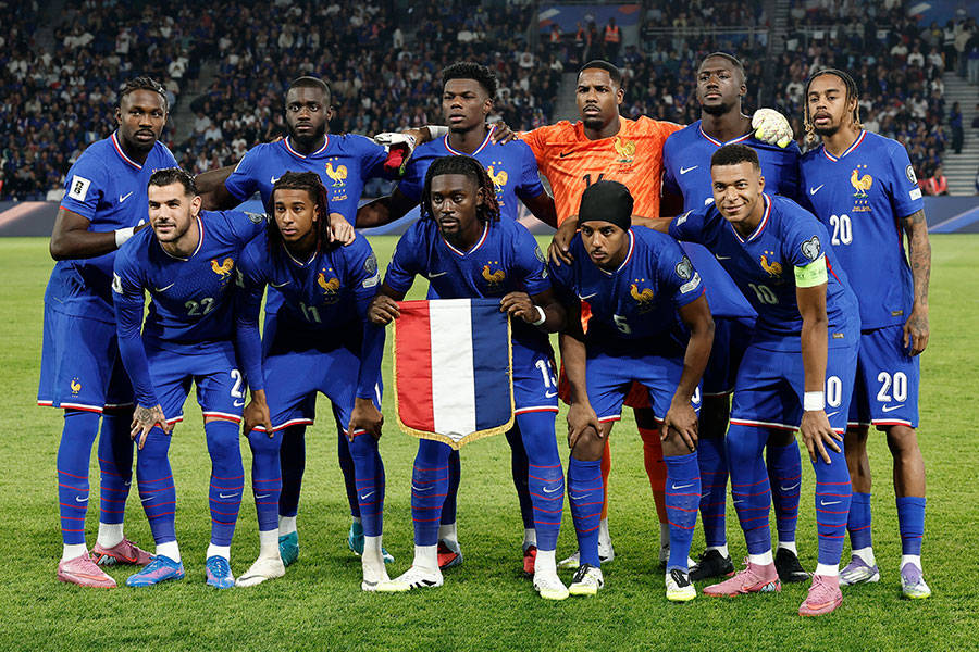フランスは代表メンバー23人を発表した【写真:ロイター/アフロ】