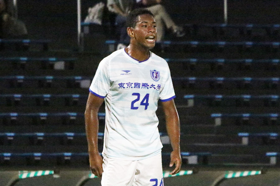 東京国際大学の1年生・松井イライジャ博登【写真：安藤隆人】