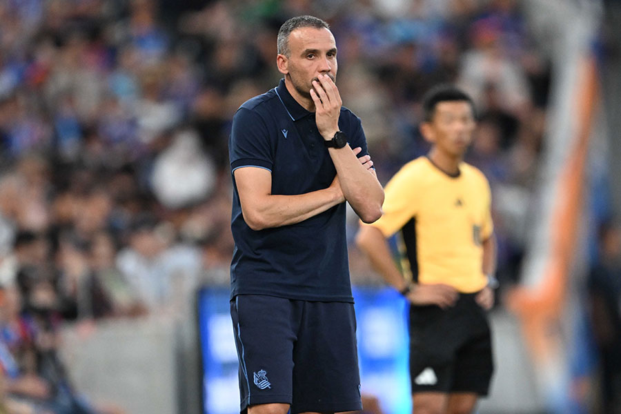 レアル・ソシエダのセルヒオ・フランシスコ監督【写真:徳原隆元】