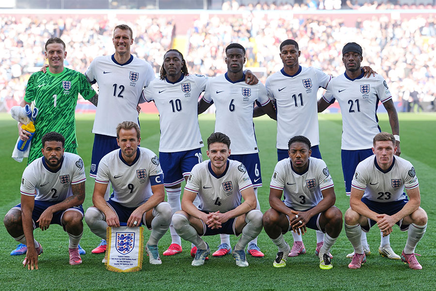 イングランド代表メンバー24人が発表された【写真:AP/アフロ】
