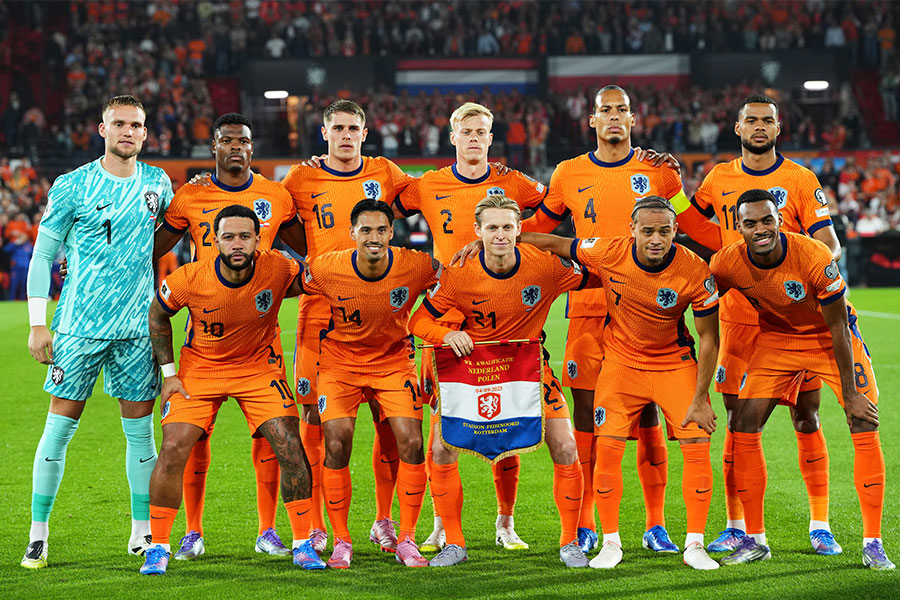 オランダが代表メンバー24人を発表した【写真：AP/アフロ】