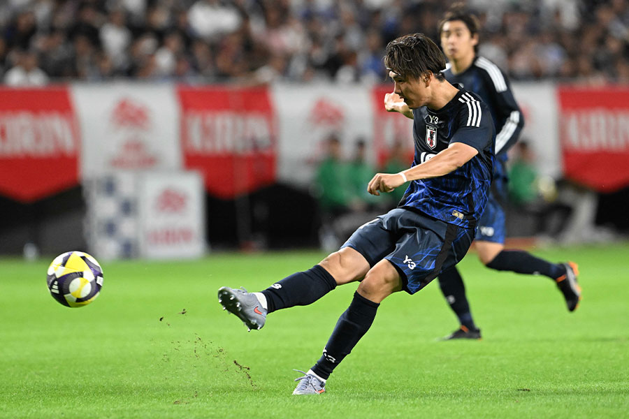 小川航基がパラグアイ戦で同点ゴール【写真:徳原隆元】