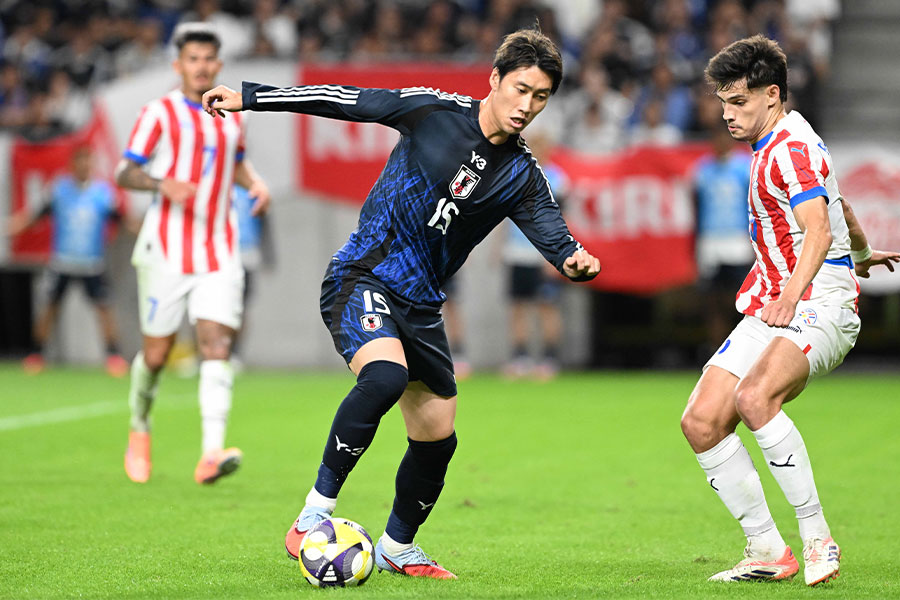 後半途中から出場した鎌田大地【写真：徳原隆元】