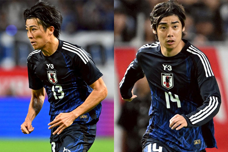 伊東純也と中村敬斗が両翼で先発【写真：徳原隆元】