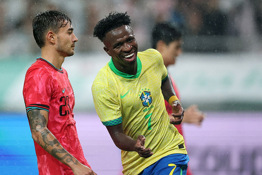 ヴィニシウスが日本戦へコメント【写真：ロイター】