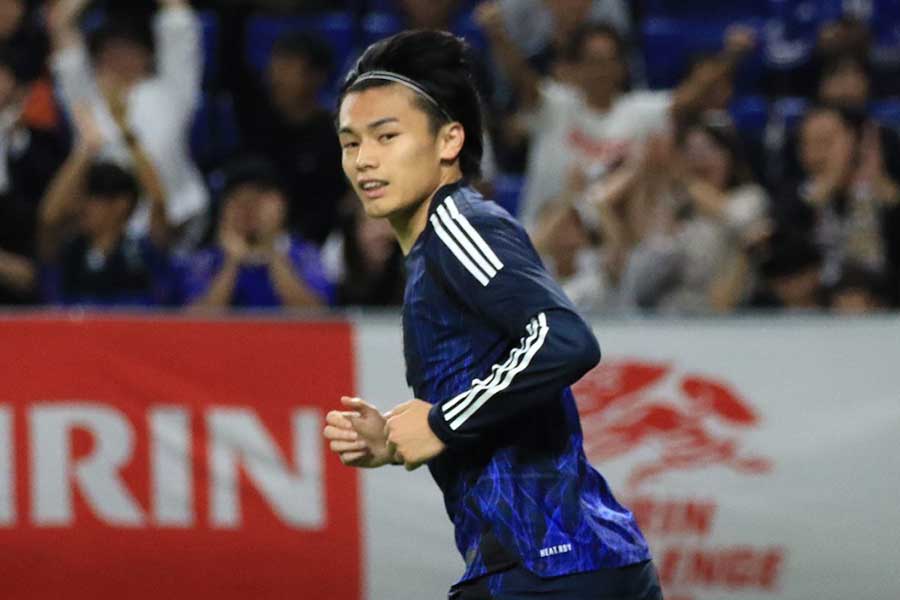 日本代表の上田綺世【写真:Noriko NAGANO】