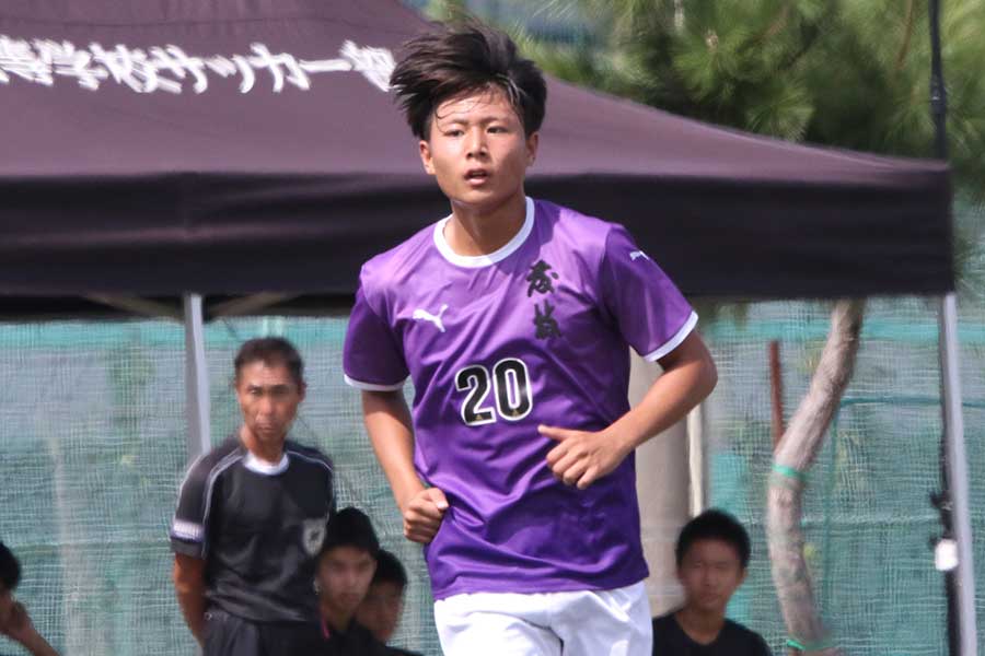 藤枝東の原田音生【写真：FOOTBALL ZONE編集部】