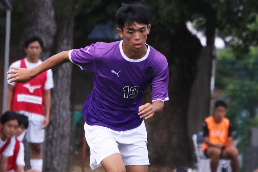 藤枝東の澤野翔祐【写真：FOOTBALL ZONE編集部】