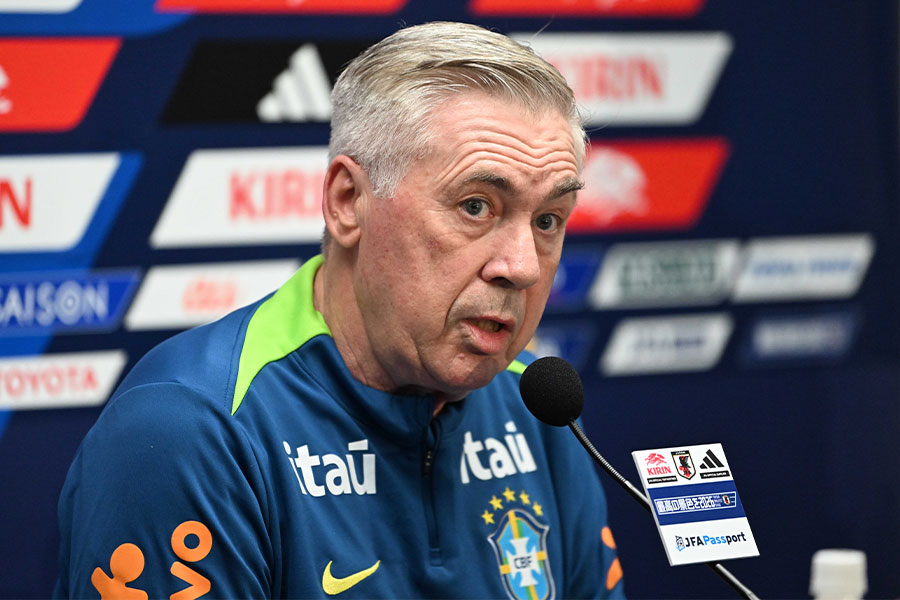 ブラジル代表のカルロ・アンチェロッティ監督【写真:徳原隆元】