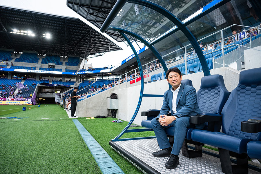 V・ファーレン長崎の代表取締役社長の田河毅宜氏【写真:(C) vvaren】