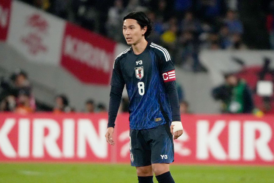 1点目を決めた南野拓実【写真：増田美咲】