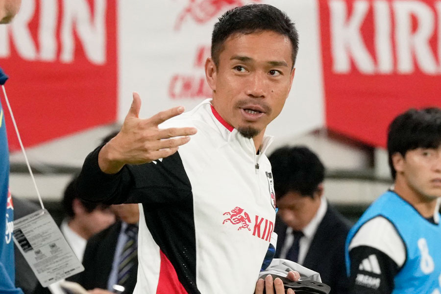 長友佑都がブラジル戦を振り返った【写真：増田美咲】