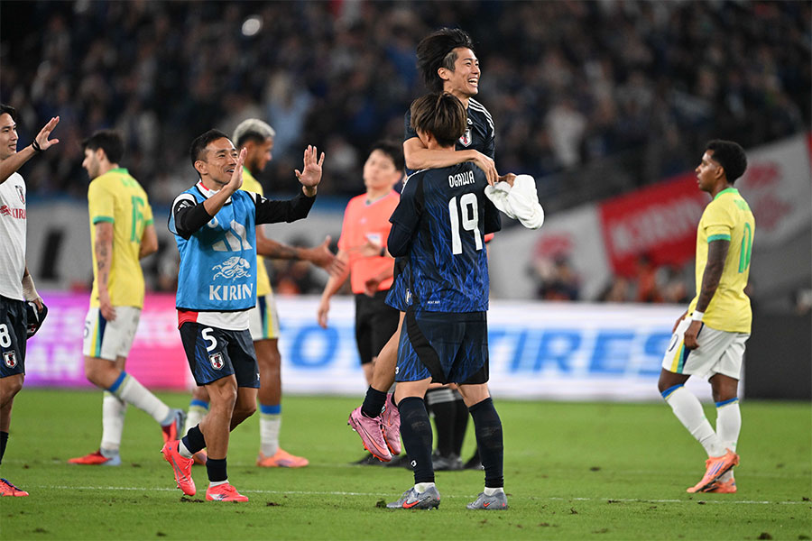 日本代表がブラジル代表に逆転勝利【写真:徳原隆元】