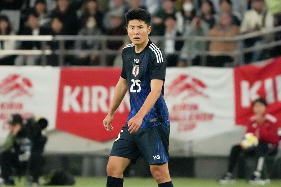 鈴木淳之介がブラジル戦で印象的なパフォーマンスを見せた【写真：増田美咲】