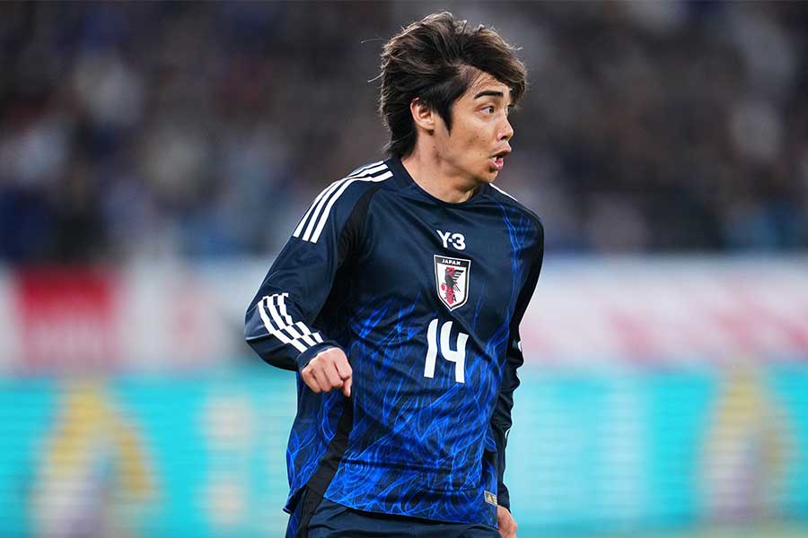 日本代表の伊東純也【写真：アフロスポーツ】