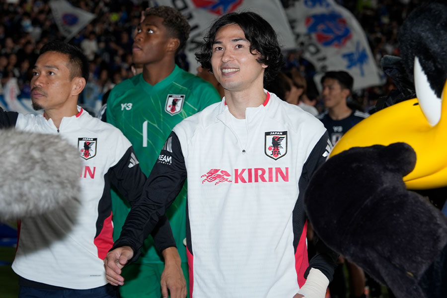 キャプテン・南野拓実の振る舞いに注目【写真：増田美咲】