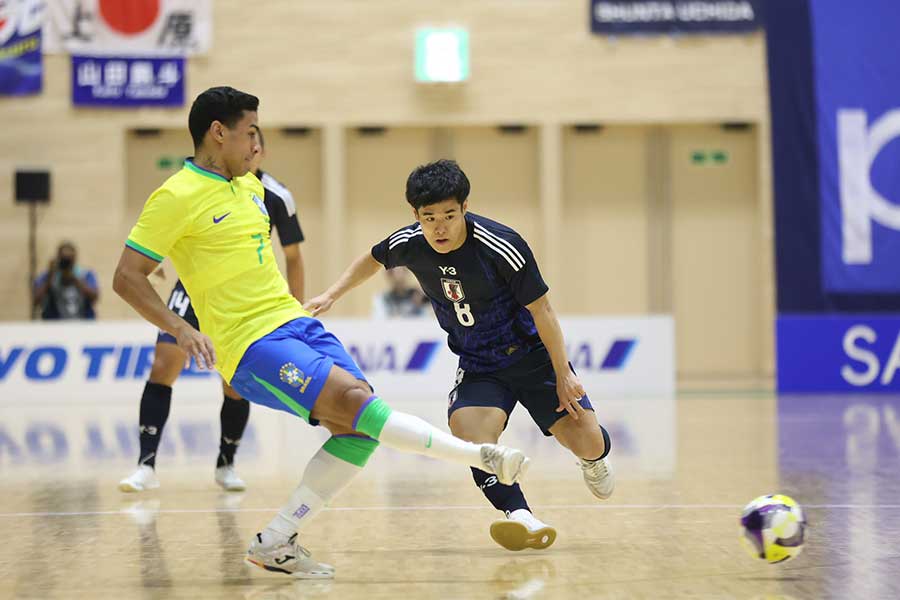 ブラジルに0-4で敗れたフットサル日本代表【写真:河合拓】