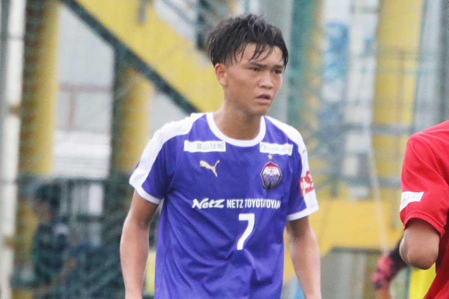 富山第一の田中陽路【写真：FOOTBALL ZONE編集部】