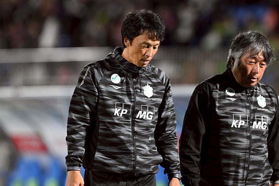 山口智監督が京都戦を総括【写真:徳原隆元】