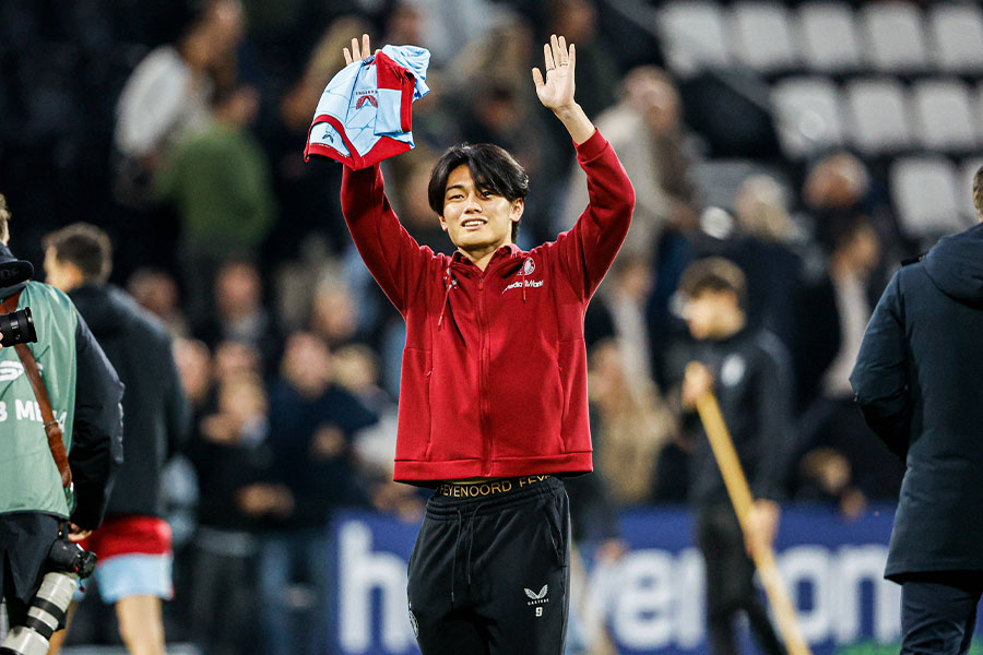 フェイエノールトで大活躍の上田綺世【写真:アフロ】