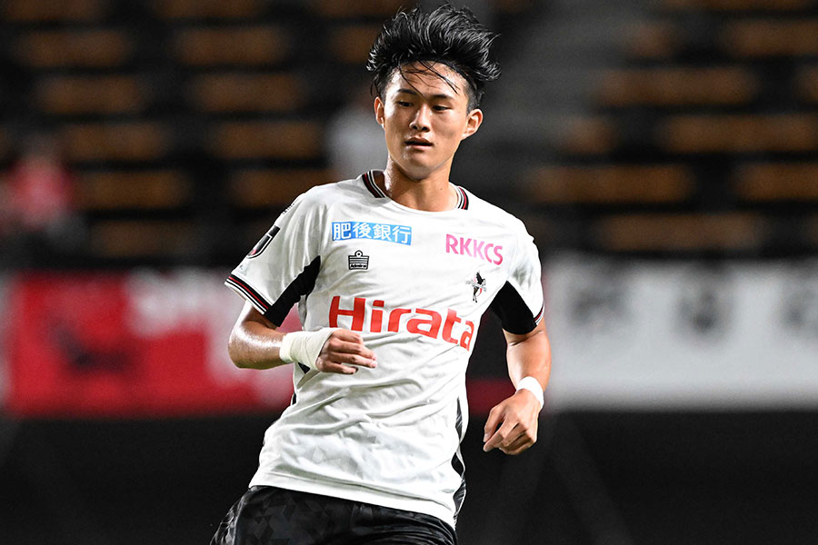 熊本の神代慶人が肉離れで戦線離脱へ【写真:徳原隆元】