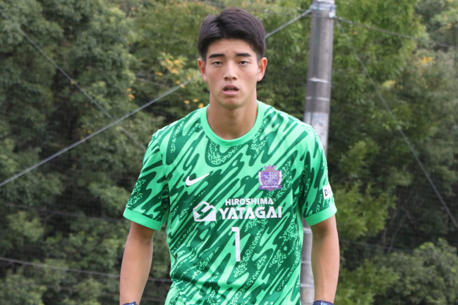 来季トップ昇格が決定した広島ユースの小川煌【写真:FOOTBALL ZONE編集部】