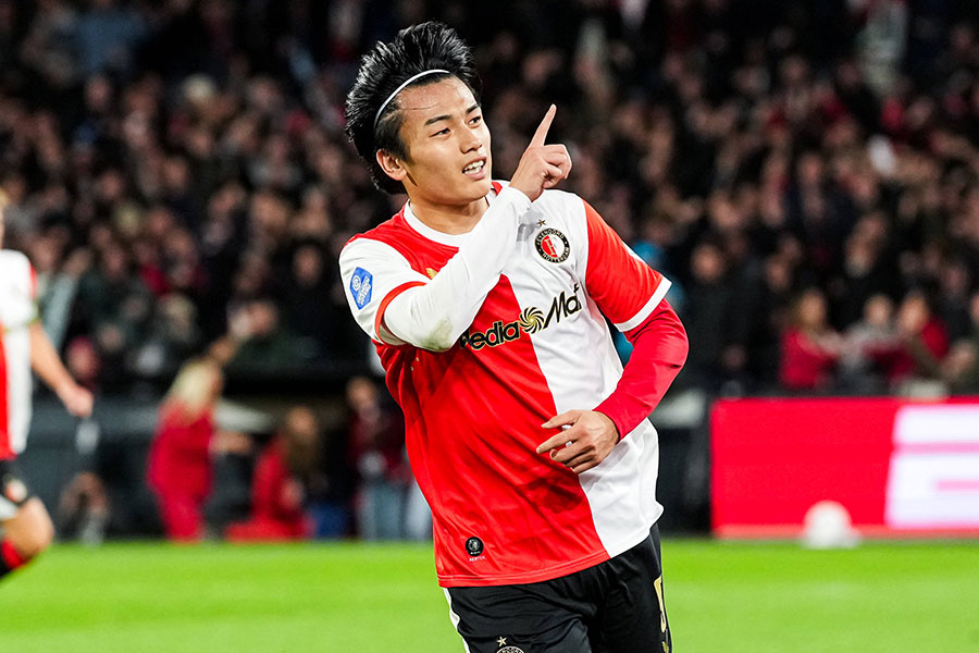 上田綺世が9月のクラブ月間MVPに選ばれた【写真:アフロ】