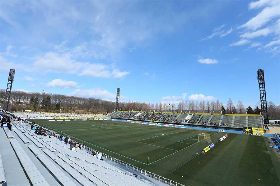栃木県グリーンスタジアム【写真:アフロスポーツ】