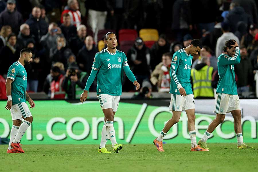 リーグ戦4連敗のリバプール【写真：ロイター】